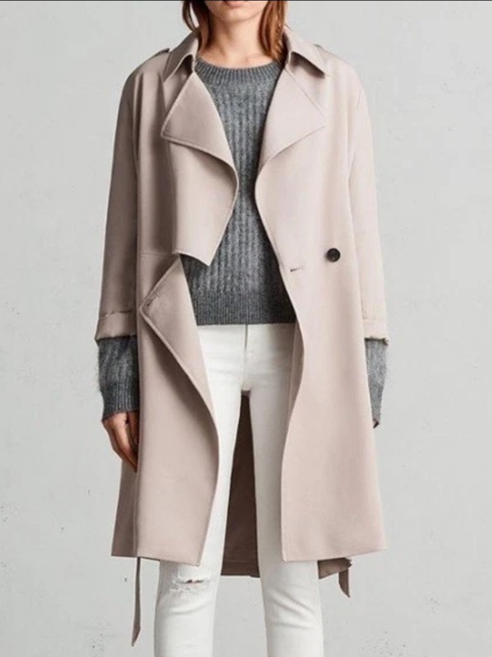 All Saints Bexley Mac Trench Coat